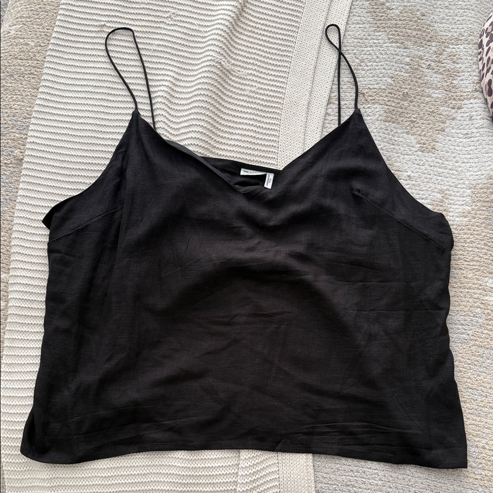 ASOS Curve Black Crop Cami - Size: 22